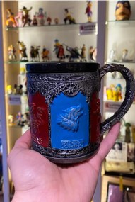 Κούπα από κεραμικό και πολυεστέρα με χειροποίητο σχέδιο of Πολύχρωμο