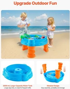 VEVOR Water Table for Toddlers Kids Activity Sensory Table with 9PCS Accessories