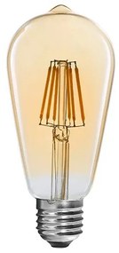 Λαμπτήρας LED ST64 Bulb pakoworld 4W 3000K E27 amber
