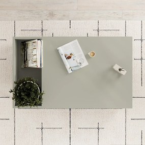 Τραπεζάκι σαλονιού Vena Megapap χρώμα ash green 100x60x42εκ.