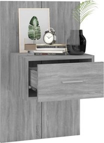 vidaXL Κομοδίνα Επιτοίχια 2 Τεμ. Γκρι Sonoma