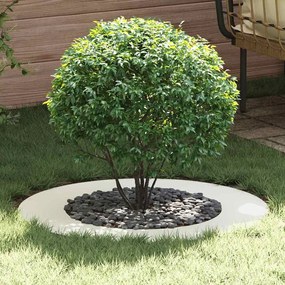 vidaXL Flat Tree Ring Λευκή Ø50/80 εκ. Χάλυβας