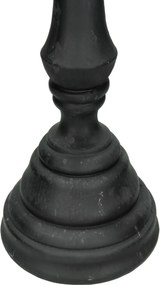Κηροπήγιο ArteLibre Μαύρο Polyresin 15x15x55cm