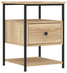 VidaXL Κομοδίνα 2 τεμ. Sonoma Δρυς 40 x 42 x 56 εκ. από Επεξεργ. Ξύλο