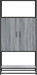 vidaXL Highboard Grey Sonoma Κατασκευασμένο ξύλο και μέταλλο