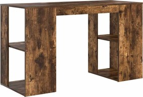 vidaXL Γραφείο Καπνιστό Δρύς 130 x 50,5 x 75 cm Επεξεργασμένο Ξύλο