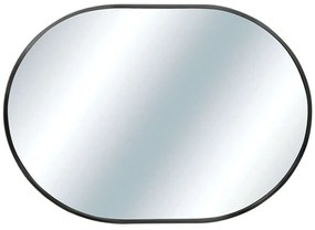 Καθρέπτης Τοίχου Οβάλ 15-00-23360-2 50x4x70cm Black Marhome Αλουμίνιο,Γυαλί