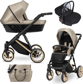 Πολυκαρότσι Kunert - Ivento 3 σε 1 - Eco Cappuccino Metallic - Gold Σκελετός