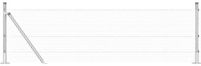 vidaXL Στύλος Περιφράξεων Ασημί