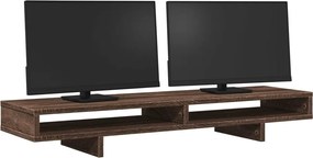 vidaXL Βάση Οθόνης Καφέ Δρυς 100x27x15 εκ. από Επεξ. Ξύλο
