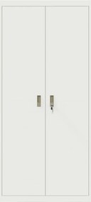 vidaXL Ντουλάπι αποθήκευσης Λευκός 90 x 40 x 200 εκ Ατσάλι