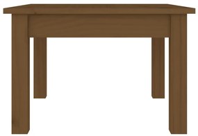 vidaXL Τραπεζάκι Σαλονιού Καφέ Μελί 45x45x30 εκ. Μασίφ Ξύλο Πεύκου