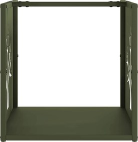 vidaXL Ράφι Καυσόξυλων 40x40x40 εκ. Χάλυβας ψυχρής έλασης