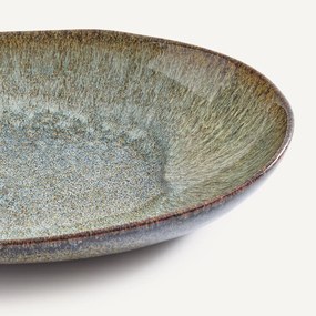 Μεγάλη πιατέλα από stoneware με αντιδραστική εφυάλωση, DÉNIA