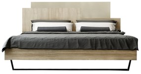 Intrahome Κρεβάτι "ΜΟΡΦΕΑΣ" διπλό σε χρώμα δρυς-εκρού 160x200 Intrahomesa-00652350