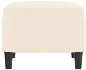 vidaXL Πάγκος Κρεμ 70 x 35 x 41 εκ. Βελούδινος