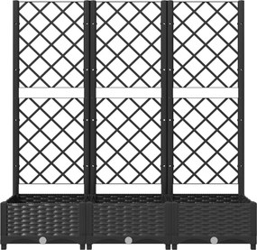 vidaXL Κήπος Μαύρο 120 x 40 x 121,5 cm