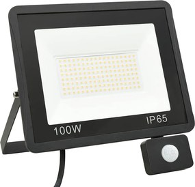 vidaXL Προβολέας LED με Αισθητήρα Ψυχρό Λευκό 100 W