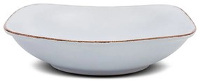 Πιάτο Κεραμικό Τετράγωνο Βαθύ Sugar 10-099-233 22,5Χ22,5cm White Nava Κεραμικό