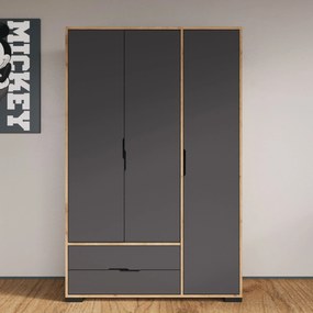 Wardrobe Royal Drawers 120 - Oak, Anthracite Oak
Anthracite