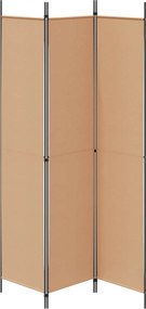 vidaXL 3-Panel Room Divider Μπεζ 150 x 220 cm Ύφασμα