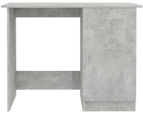 vidaXL Γραφείο Γκρι Σκυροδέματος 100 x 50 x 76 εκ. από Επεξ. Ξύλο