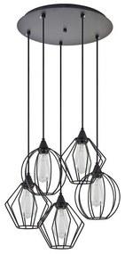 Φωτιστικό Οροφής Adept Flex 77-8951 42x42x300cm 5xE27 60W Black Homelighting