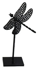 Διακοσμητικό Επιτραπέζιο Libellula 027964 21x18x34cm Black Μέταλλο,Αλουμίνιο