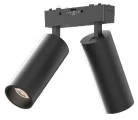 Μαγνητικό Σποτ Ράγας Ultra Thin 2xLED 9W 3CCT Φ4,4cm InLight-TMU0140-Black-Μαύρο TMU0140-Black