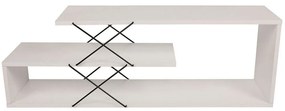 Έπιπλο Τηλεόρασης Zigzag 854KLN3062 120x30x40cm White