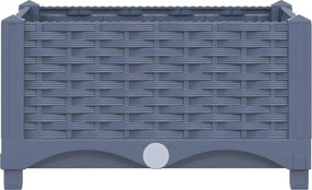 vidaXL Ζαρντινιέρα 40 x 40 x 23 εκ. από Πολυπροπυλένιο