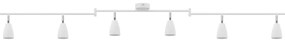 vidaXL Φωτιστικό Οροφής 6 Way Adjustable White GU10