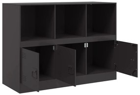vidaXL Ντουλάπι Μαύρο 99x39x73 εκ. από Ατσάλι