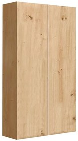 Ντουλάπα Hermes 06-0101 100x52x200cm Oak Δίφυλλη