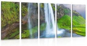 Καταρράκτης εικόνας 5 μερών στην Ισλανδία - 100x50