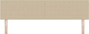 vidaXL LED κεφαλάρι Γκρι Πράσινο 180 cm Υφασμάτινο Κορντουρά