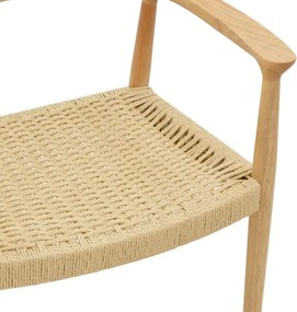 Καρέκλα - Πολυθρόνα Juvan φυσικό rubberwood 64x53x77εκ 64x53x77 εκ.