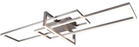 Φωτιστικό Οροφής - Πλαφονιέρα Salinas 620310307 34W Led 100x40x11,5cm Nickel Mat Trio Lighting Metal