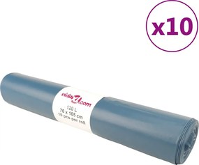 vidaXL Σακούλες απορριμμάτων 100 Τεμ. Μπλε 120 Λ.