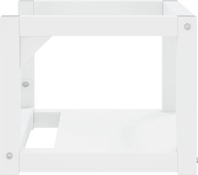 vidaXL Έπιπλο Μπάνιου Επιτοίχιο Λευκό 40 x 38 x 31 εκ. Σιδερένιο