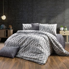 Σεντόνια Ευδοξία 480 (Σετ 4τμχ) Grey DimCol Queen Size 240x270cm Βαμβάκι-Πολυέστερ