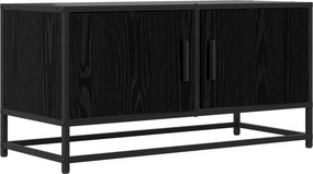 vidaXL Ντουλάπι TV 80 x 34,5 x 40 εκ Μαύρη Δρυς Επεξεργασμένο Ξύλο