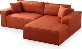 Corner Sofa-Bed Pırlo Corner Right - Orange Orange