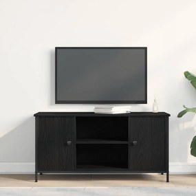 vidaXL Ντουλάπι TV Μαύρη δρυς 100 x 40 x 50 cm Επεξεργασμένο ξύλο