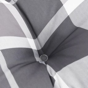vidaXL Μαξιλάρι Παλέτας Γκρι Καρό 70 x 70 x 12 εκ. Υφασμάτινο