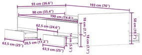 ΠΛΑΙΣΙΟ ΚΡΕΒΑΤΙΟΥ ΧΩΡΙΣ ΣΤΡΩΜΑ 90X190 ΕΚ. ΕΠΕΞΕΡΓΑΣΜΕΝΟ ΞΥΛΟ 3328808