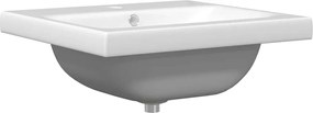 vidaXL Σετ Επίπλων Μπάνιου με συρτάρι 2 pcs Παλαιό Ξύλο και Λευκό