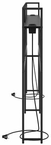 vidaXL Κεφαλάρι Αποθήκης Μαύρη δρυς 180 cm Επεξεργασμένο ξύλο