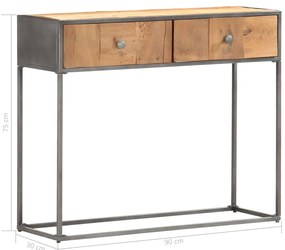 vidaXL Τραπέζι Κονσόλα 90 x 30 x 75 εκ. Μασίφ Ανακυκλωμένο Ξύλο