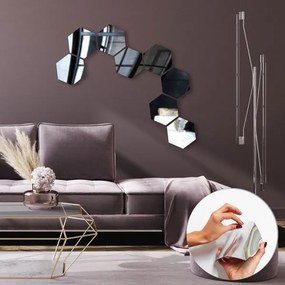 Αυτοκόλλητο καθρέφτης – soft mirror sticker 8 τμχ 23×20 cm